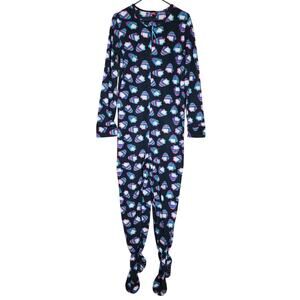 Tarea Medium Black Penguin Print Onesie Pajamas